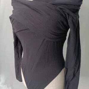 Victoria's Secret Black Off-Shoulder Bodysuit